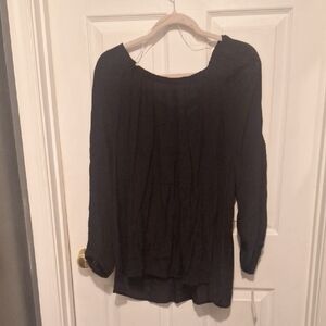 Elegant Black Women's Top**
